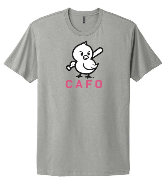 CAFO Cotton T-Shirt - Light Grey
